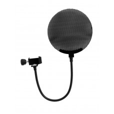 Filtras mikrofonui metalinis Omnitronic juodas (black) 